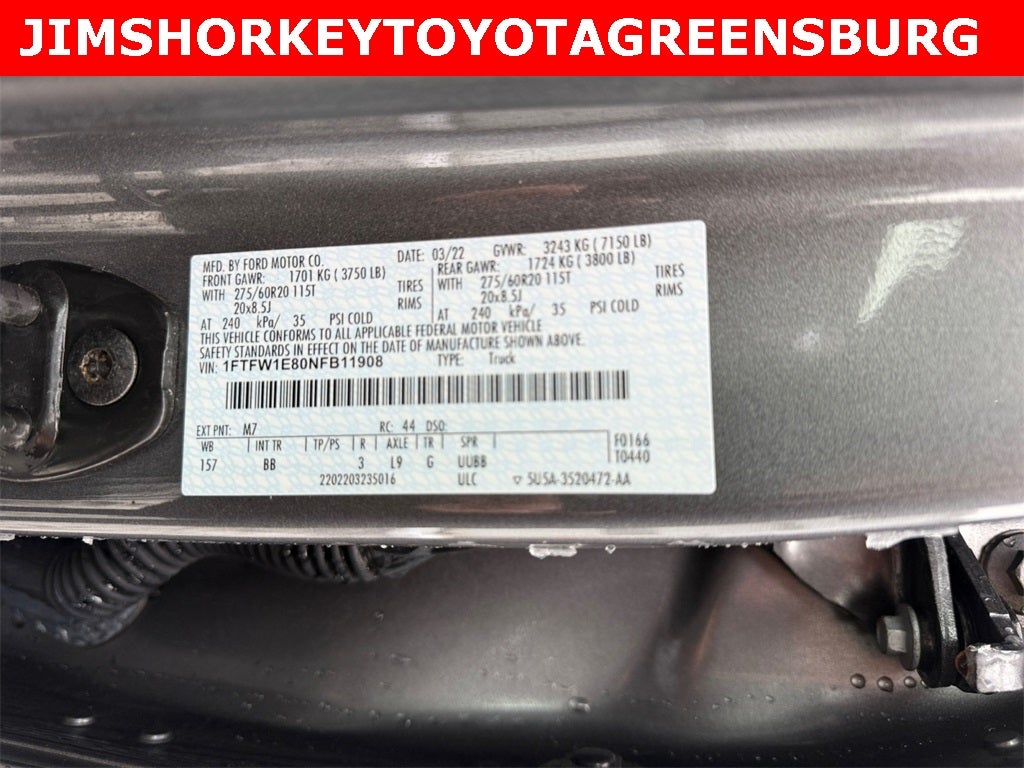 2022 Ford F-150 Platinum