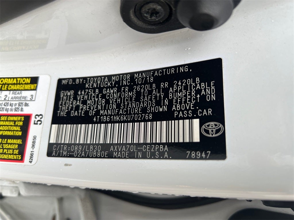 2019 Toyota Camry XSE