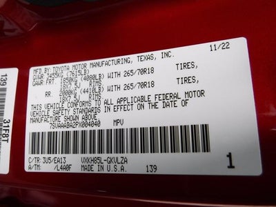 2023 Toyota Sequoia Limited