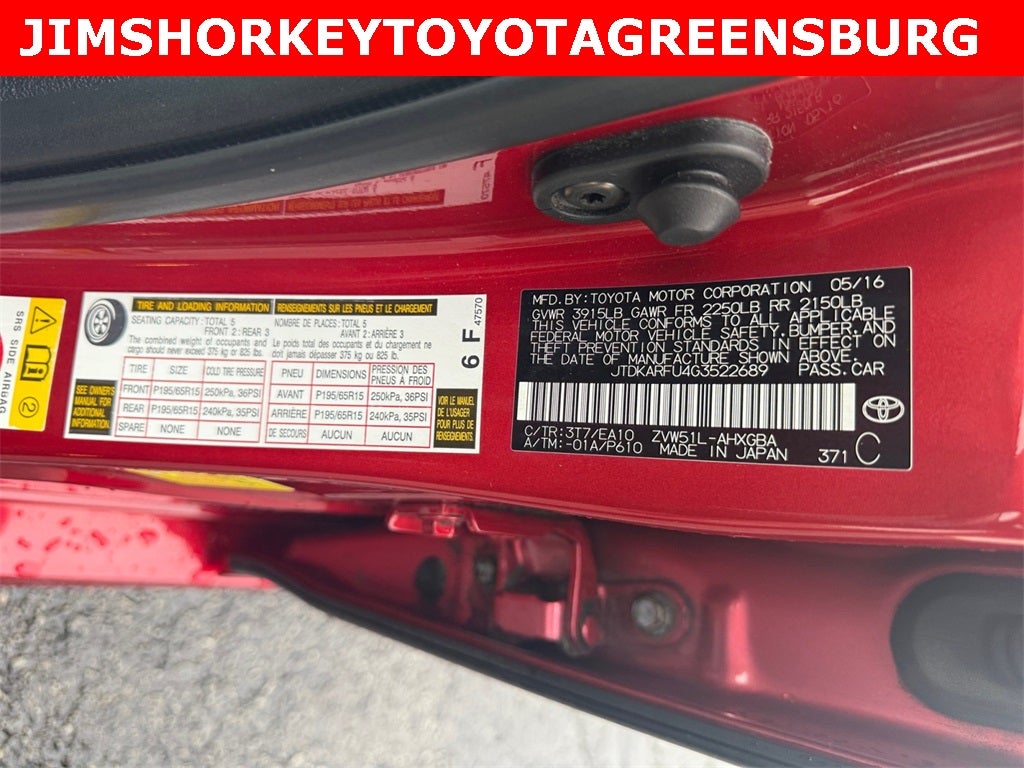 2016 Toyota Prius Four Touring