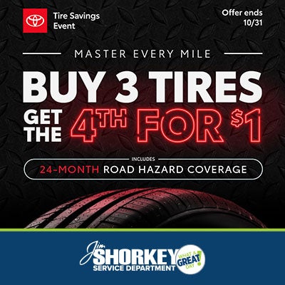 Buy 3 Tires and Get the 4th Tire for Only $1